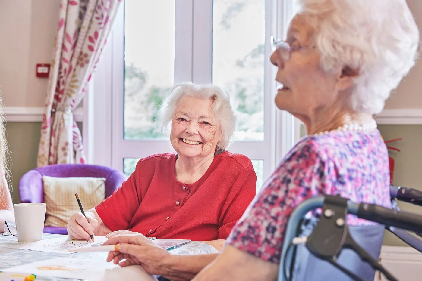 Lifestyle photography of a resident at a Future Care Group home