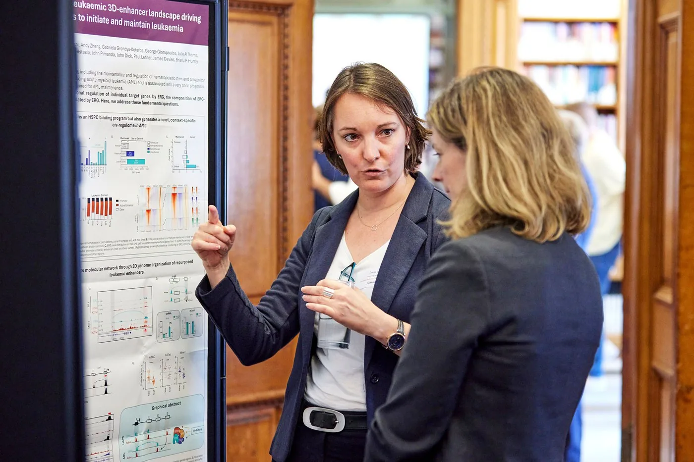 A researcher presenting at the Leukaemia UK Science Seminar