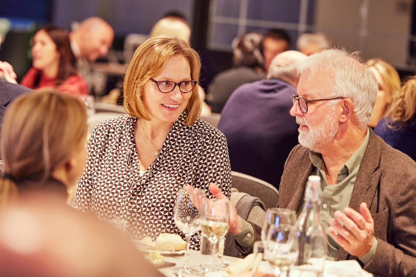 Guests enjoying the Nomad Foods conference dinner